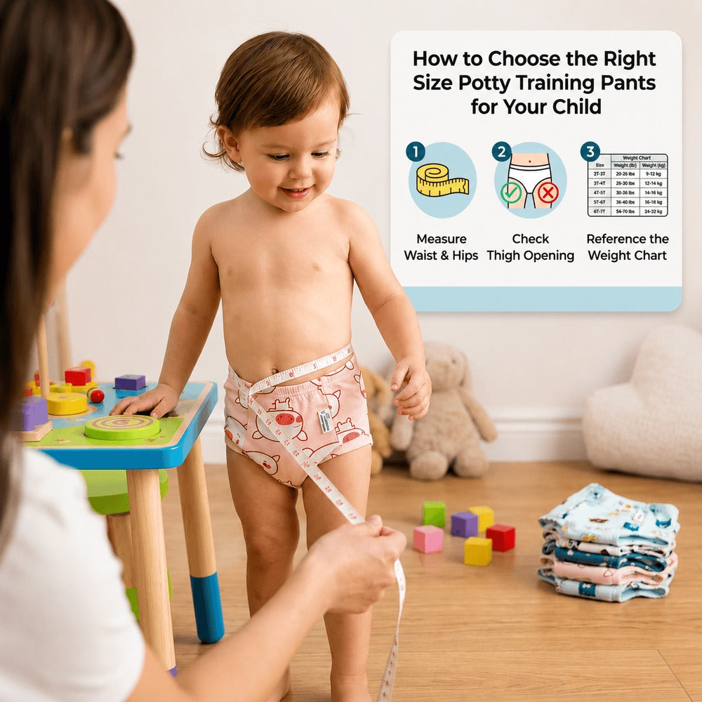 The Ultimate Guide to Choosing the Right Potty Training Pants Size