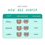 New Age Cloth Diapers with Soaker and Booster - Pack of 2