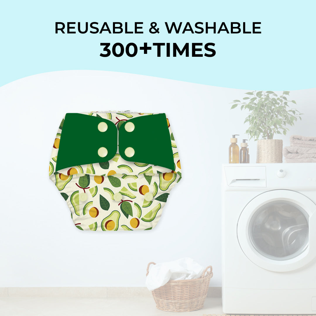Avocuddle - Regular Cloth Diapers with Soaker Booster for 3month -3 years