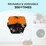 Galaxy ride - Regular Cloth Diapers with Soaker Booster for 3month -3 years