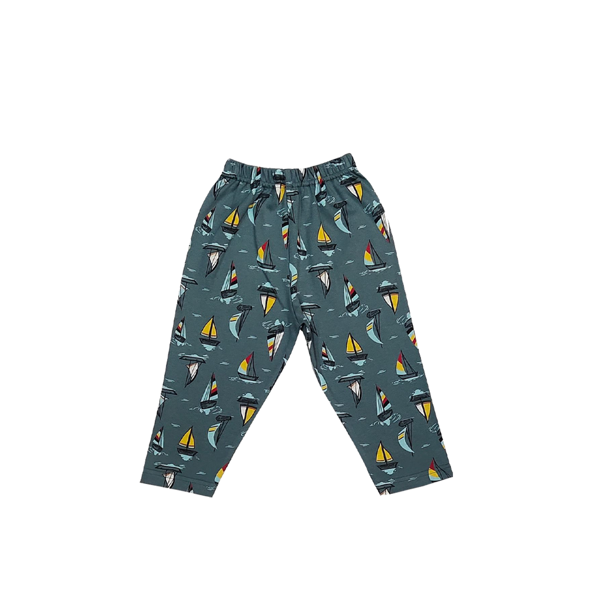 Full Sleeves Baby Little Sailors Printed Pajamas / Night Suit  for Baby/Kids - Dark Green