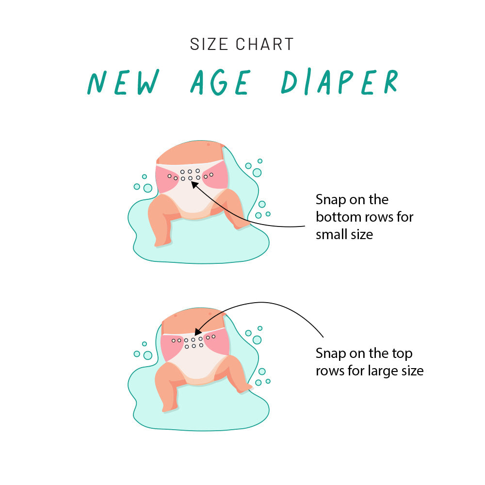 Heart Flamingo - New-Age Cloth Diapers with Soaker and Booster for 3month -2 years