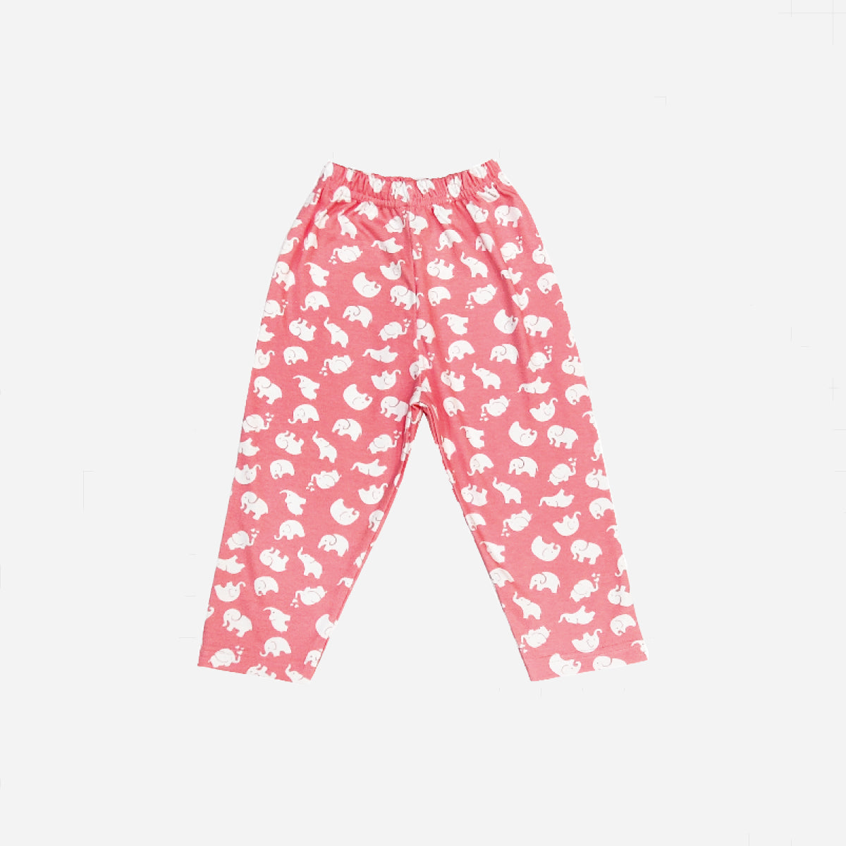 Full Sleeves Baby Elephant Printed Night Suit  for Baby/Kids - Pink 12-18 Months