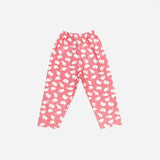 Full Sleeves Baby Elephant Printed Night Suit  for Baby/Kids - Pink 12-18 Months