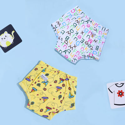 Potty Training Pants Kindergarten Tales & Sailing Hearts Print - Pack of 2