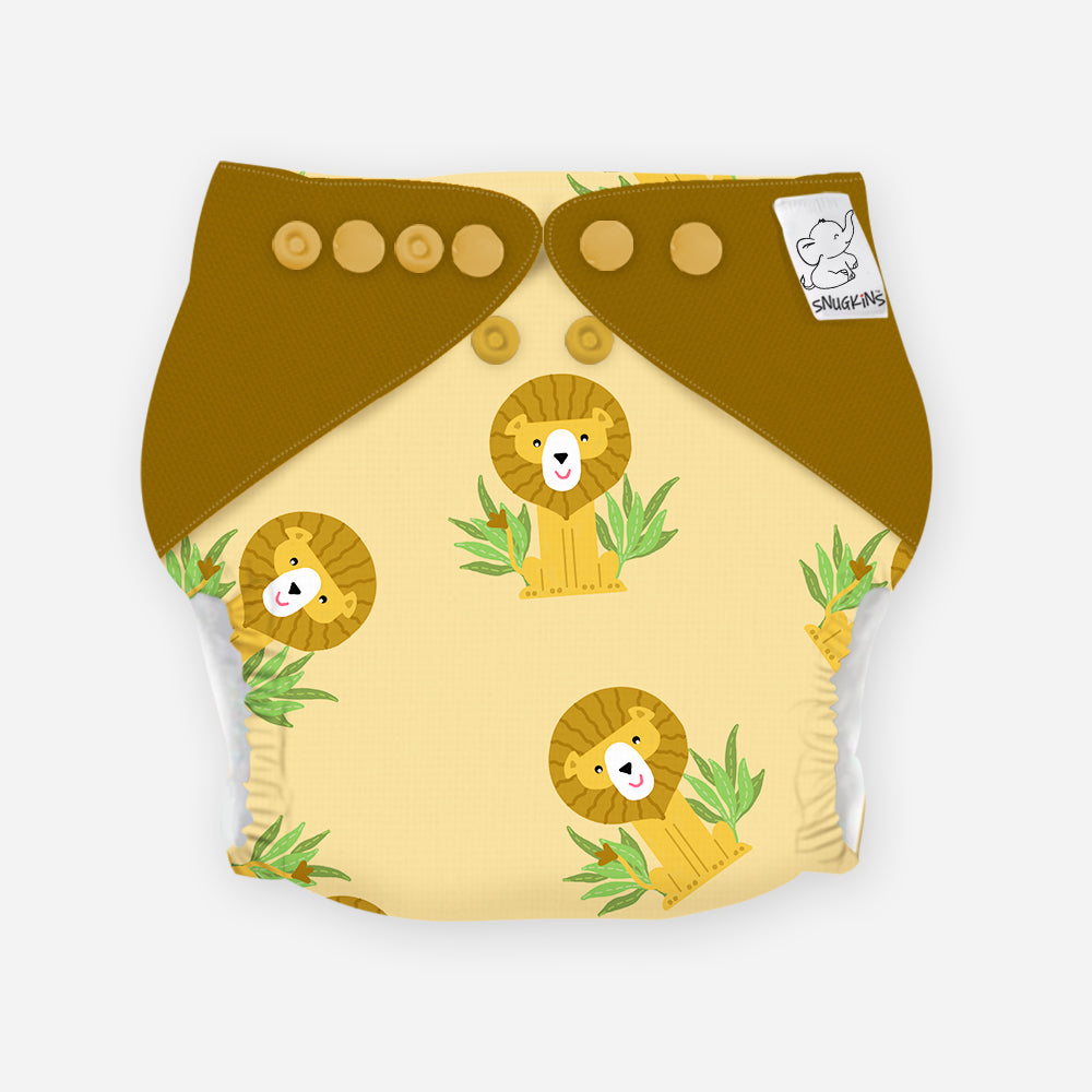 Lion Hearted- New-Age Cloth Diapers with Soaker and Booster for 3month -2 years