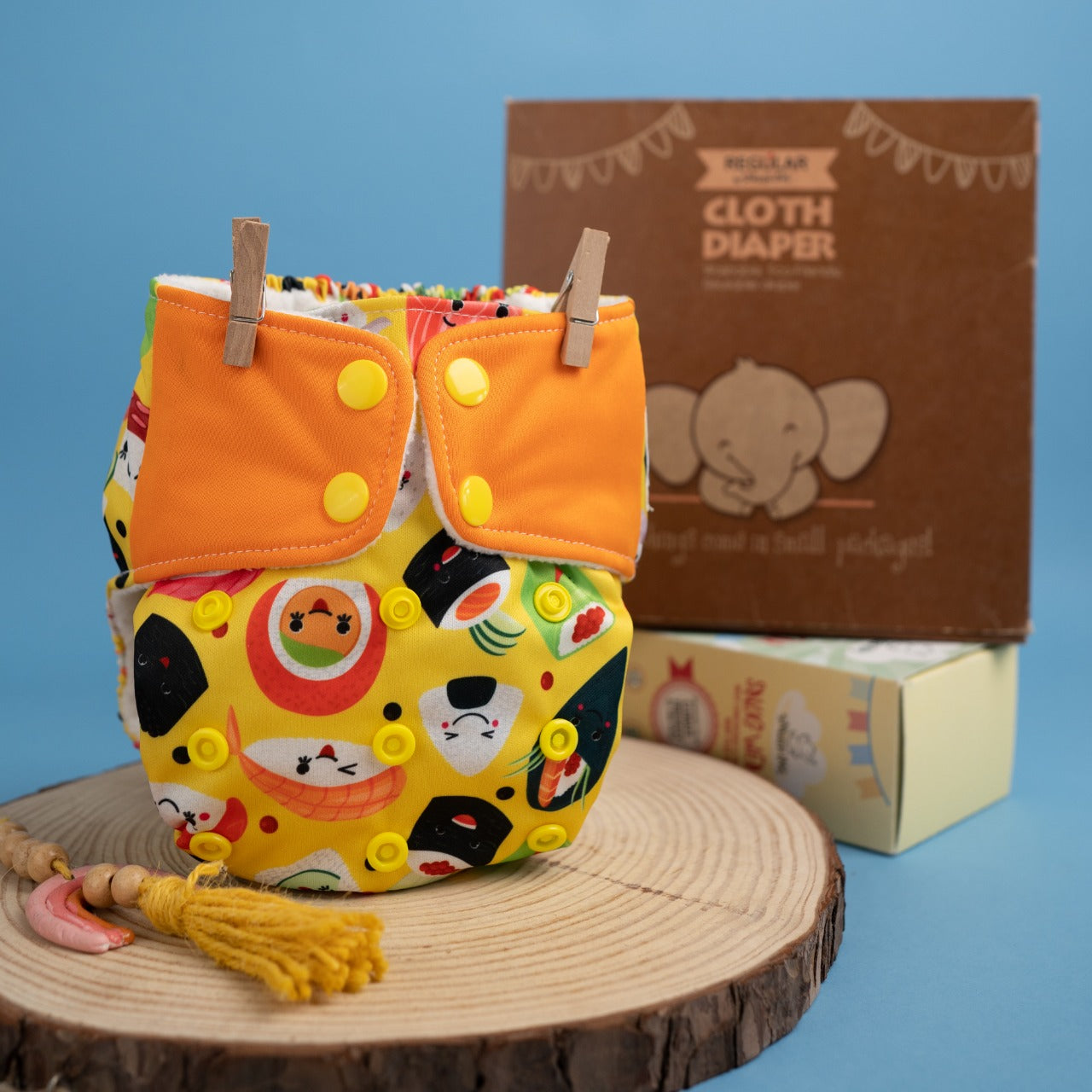 Mushi Sushi - Regular Cloth Diapers with Soaker Booster for 3month -3 years