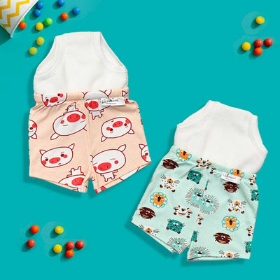Potty Training Shorts - Pack of 2 (Snug Farm Print)