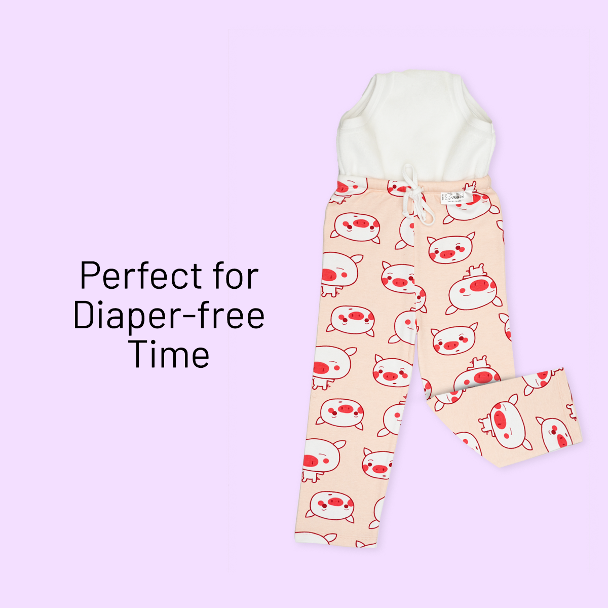 Potty Training Pajamas - Piggy Wiggy Print