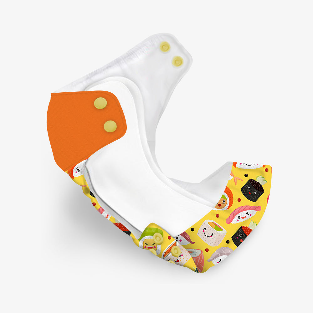 Mushi Sushi - Regular Cloth Diapers with Soaker Booster for 3month -3 years