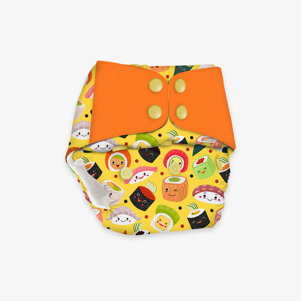 Mushi Sushi - Regular Cloth Diapers with Soaker Booster for 3month -3 years
