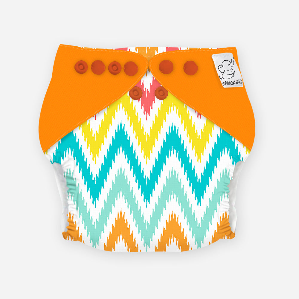Macaroon Ikat - New-Age Cloth Diapers for 3month -2 years