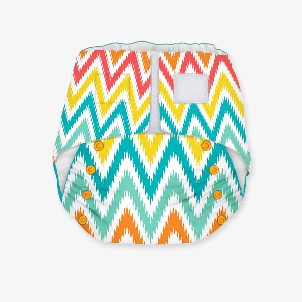 Macaroon Ikat -  Newborn Bliss Cloth Diapers for 0-3 Month