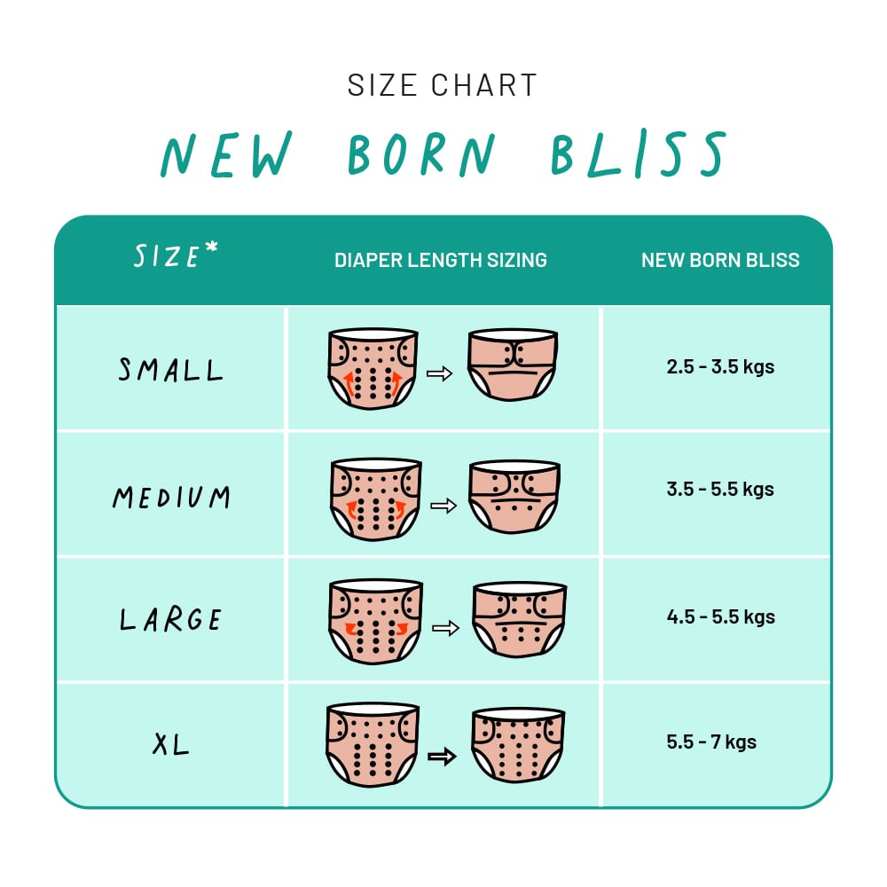 CRAZY DEAL Heart Flamingo - Newborn Bliss Cloth Diapers for 0-3 Month