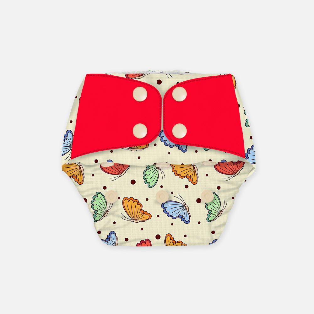 Butterfly Kisses- Regular Cloth Diapers with Soaker for 3month -3 years