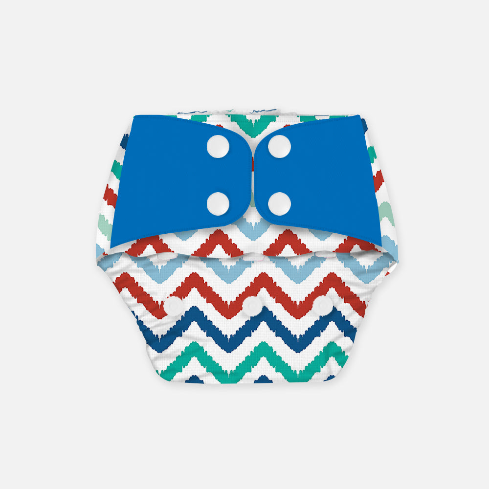 Dizzy waves - Regular Cloth Diapers with Soaker for 3month -3 years