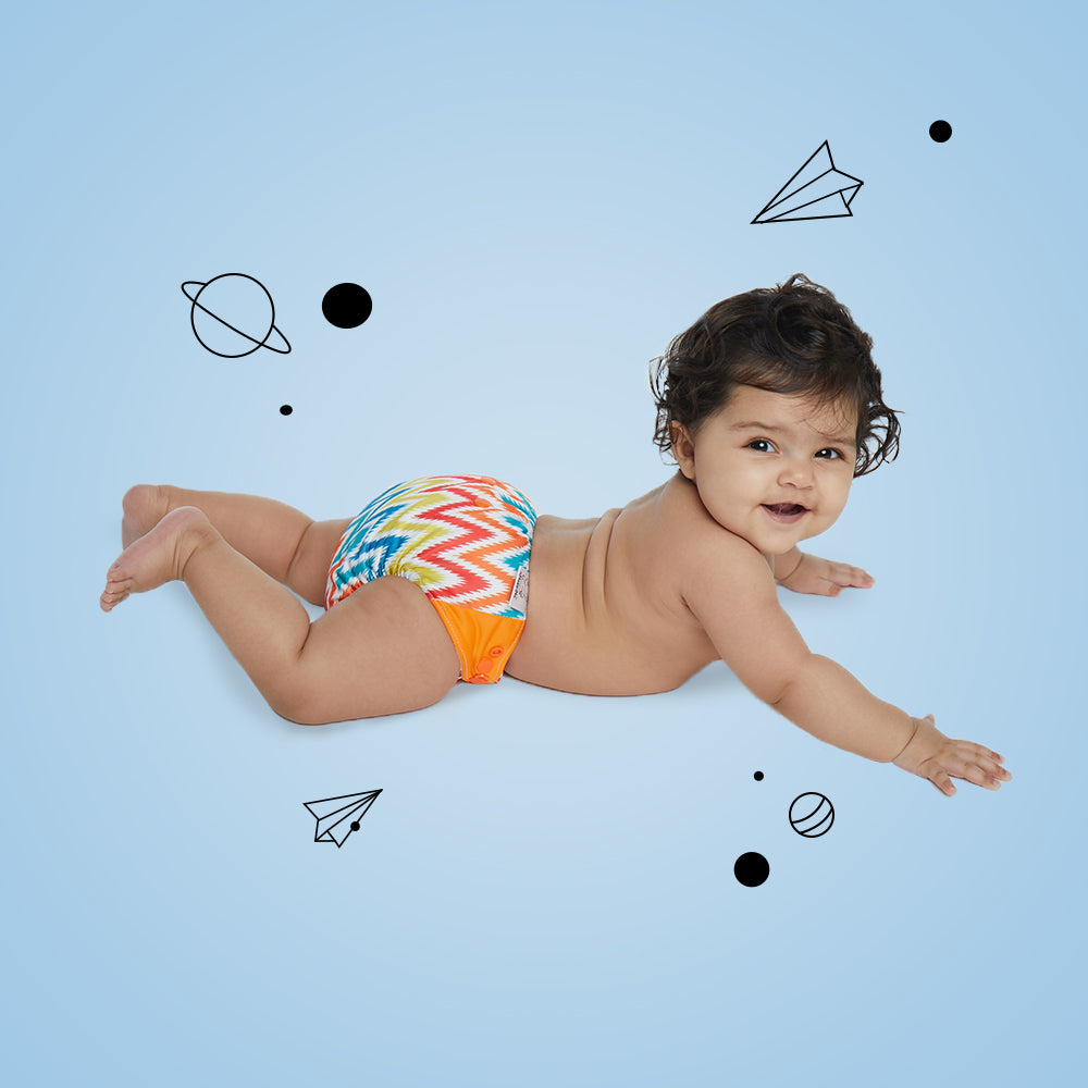 Macaroon Ikat - New-Age Cloth Diapers for 3month -2 years