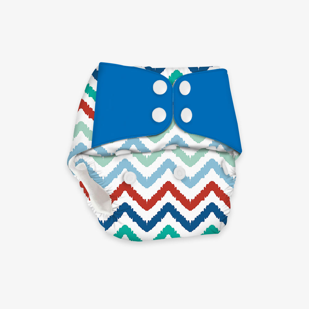 Dizzy waves - Regular Cloth Diapers with Soaker for 3month -3 years