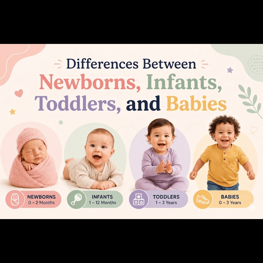 Differences Between Newborns, Infants, Toddlers, and Babies