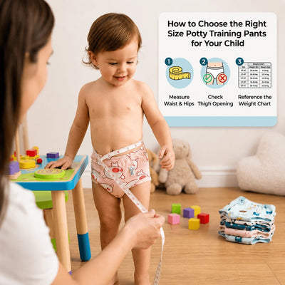 The Ultimate Guide to Choosing the Right Potty Training Pants Size