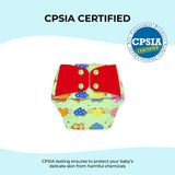 Regular Cloth Diapers with Soaker and Booster - Pack of 3