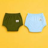 Potty Training Pants Green & Blue Print - Pack of 2