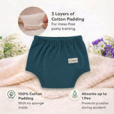 Potty Training Pants Green & Dark Blue Print - Pack of 2