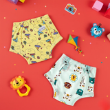 Potty Training Pants Sailing Boat & Roaring Lion Print - Pack of 2