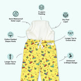 Potty Training Pajamas - Sailing Hearts Print