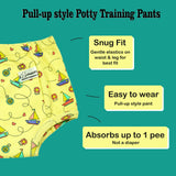 Potty Training Pants Evil, Melon, Bot & Pig Print - Pack of 2 - Size 0 and Size 5