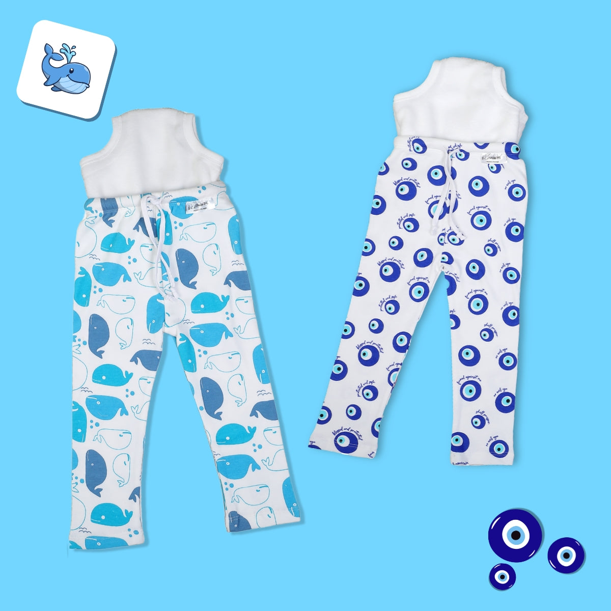 Snugkins Cotton Diaper Pants Pajama Pants Soft Breathable