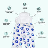 Snugkins Diaper Pant Potty Training Pajamas for Boys & Girls  100% Cotton - Pack of  1 - Evil Eye
