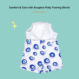 Snugkins Potty Training Shorts for Toddlers,Boys & Girls 100% Cotton - Pack of  1 - EvilEye