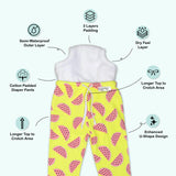 Snugkins Diaper Pant Potty Training Pajamas for Boys & Girls , 100% Cotton - Pack of  1 - Watermelon