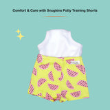 Snugkins Potty Training Shorts for Toddlers,Boys & Girls 100% Cotton - Pack of  1 - Watermelon