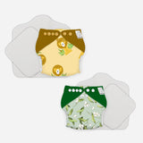 New-Age Cloth Diapers with Soaker and Booster - Pack of 2