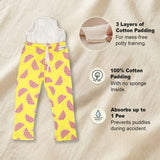 Snugkins Diaper Pant Potty Training Pajamas for Boys & Girls 100% Cotton - Pack of 2 - Watermelon & Whale