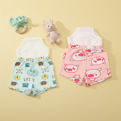Potty Training Shorts - Pack of 2 (Snug Farm Print)