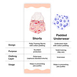 Potty Training Shorts - Pack of 2 (Snug Farm Print)