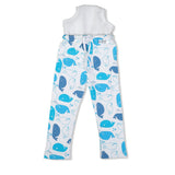 Snugkins Diaper Pant Potty Training Pajamas for Boys & Girls 100% Cotton Size 1 -Pack of 2 - Evil Eye & Whale