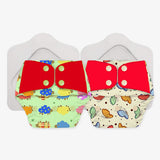 Regular Cloth Diapers with Soaker and Booster - Pack of 2