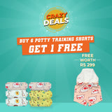 Crazy Deals - Buy 6 Potty Training Shorts Get 1 Free