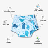 Potty Training Pants Evil Eye & Whale Print - Pack of 2