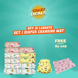 CRAZY DEAL - Buy 12 New Age Langots Get 1 Diaper Changing Mat Free