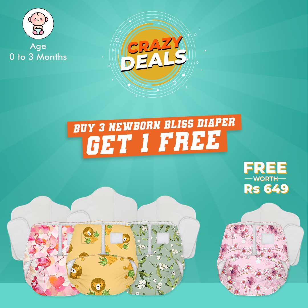 Crazy Deals - Buy 3 Newborn Bliss Diaper Get 1 Free