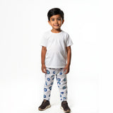 Snugkins Diaper Pant Potty Training Pajamas for Boys & Girls 100% Cotton Size 1 -Pack of 2 - Evil Eye & Whale