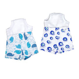 Snugkins Potty Training Shorts for Toddlers, Boys & Girls. 100% Cotton - Pack of 2 - EvilEye & Whale