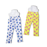 Snugkins Diaper Pant Potty Training Pajamas for Boys & Girls 100% Cotton Size 1 - Pack 2 - Evil Eye & Watermelon