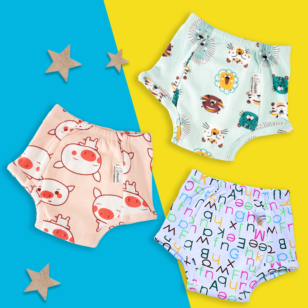 Buy 6 Packs Baby Training Pants Toddler Potty Training Pants Toilet Training  Underwear 1T - 4T Online at desertcartINDIA