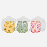 New Born Bliss Cloth Diapers with Soaker and Booster - Pack of 3